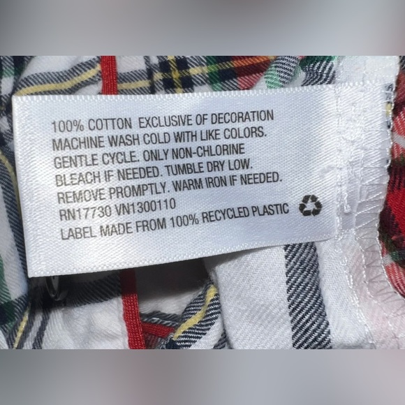 COPY XL - Women's Red/White Tartan Flannel Pajama Set ~ Wondershop W89R6 - Picture 4 of 6